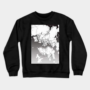 Hong Kong China City Map Crewneck Sweatshirt